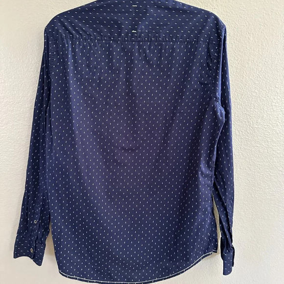 Level Ten Men's Navy‎ Blue Button-Down Shirt  Size Small, dress shirt, mens - Picture 5 of 6